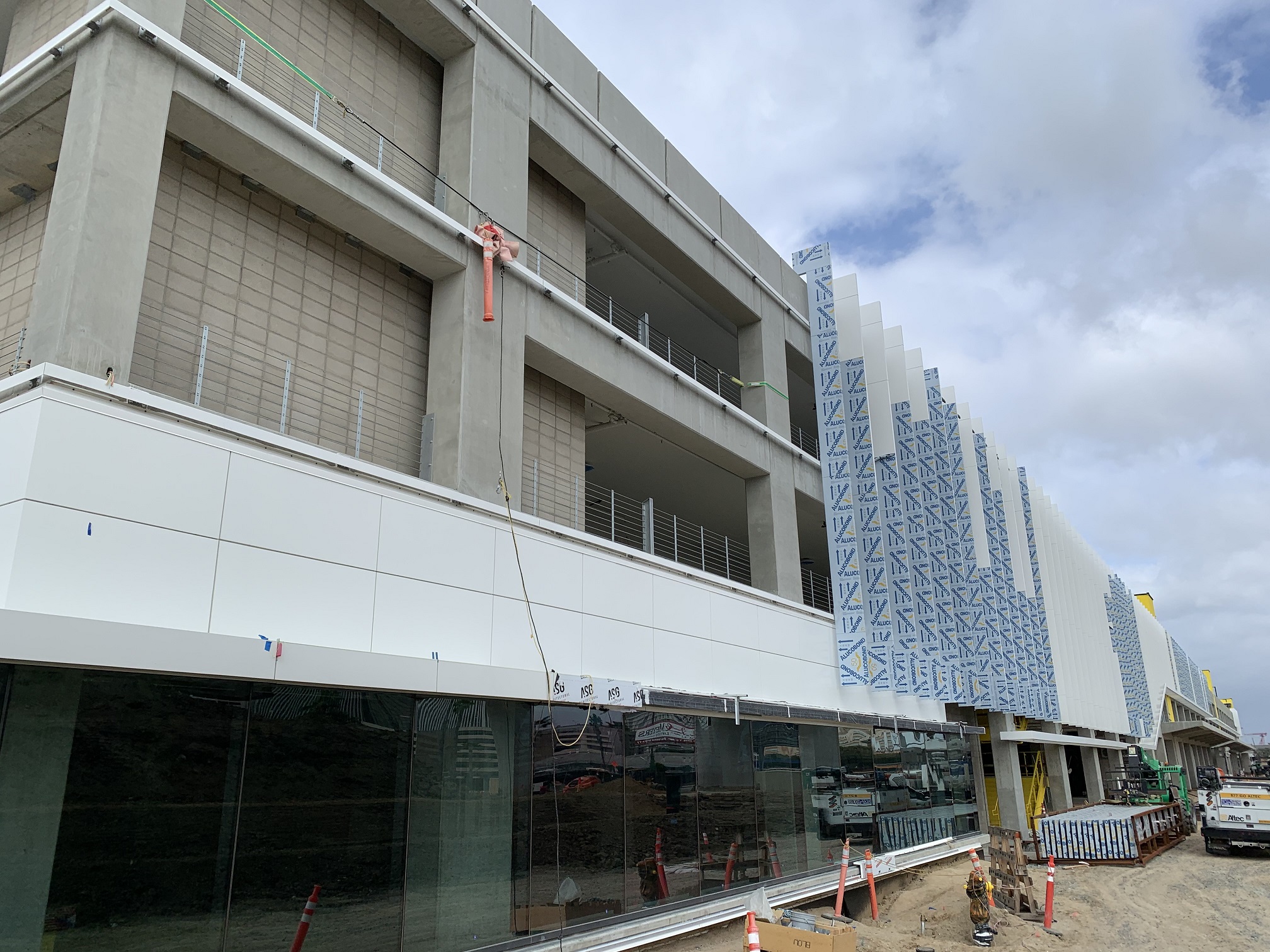 A view of the southside of the Intermodal Transportation Facility-West.