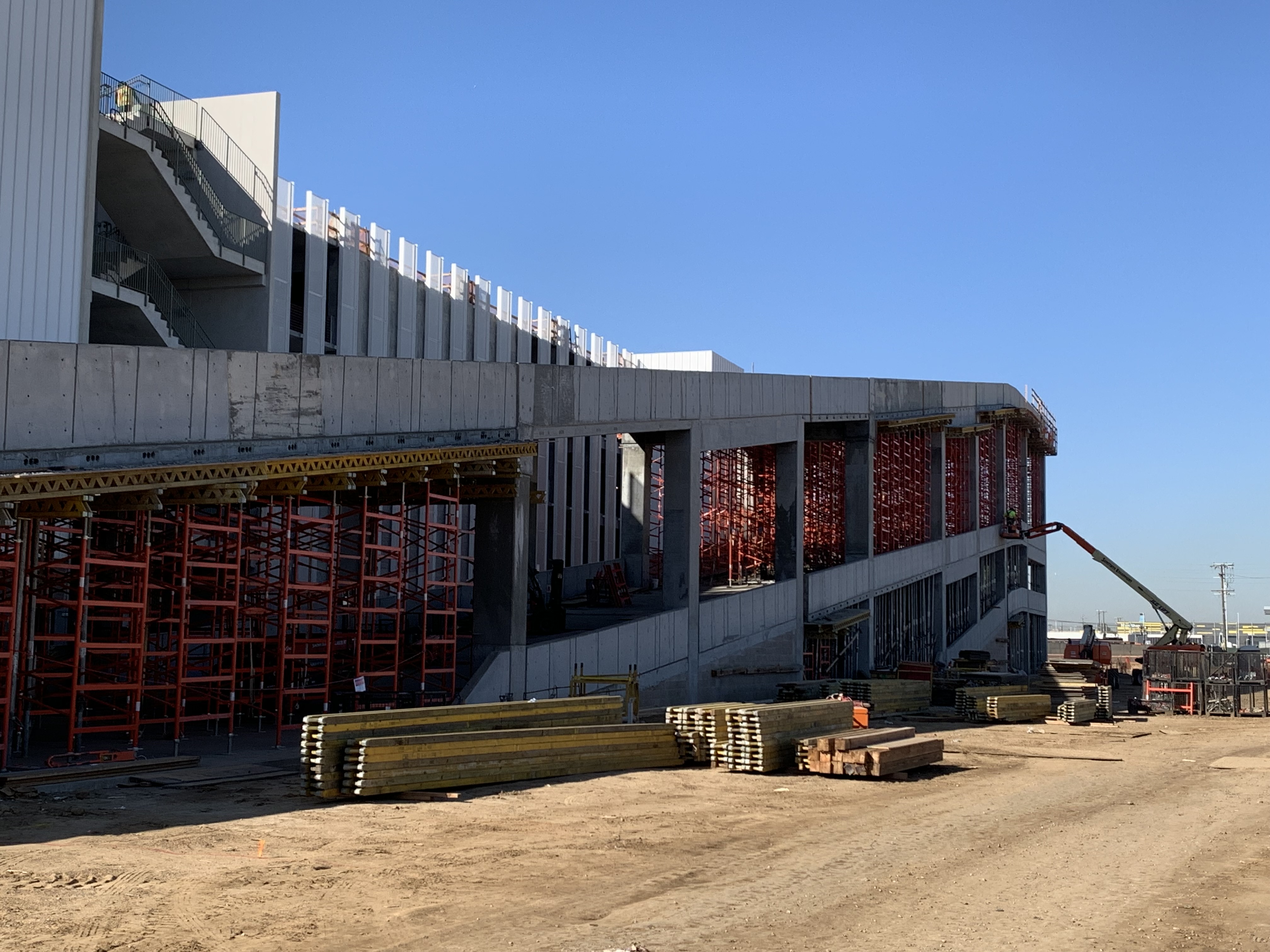 The Consolidated Rent-A-Car facility Ready Return building north speed ramp.