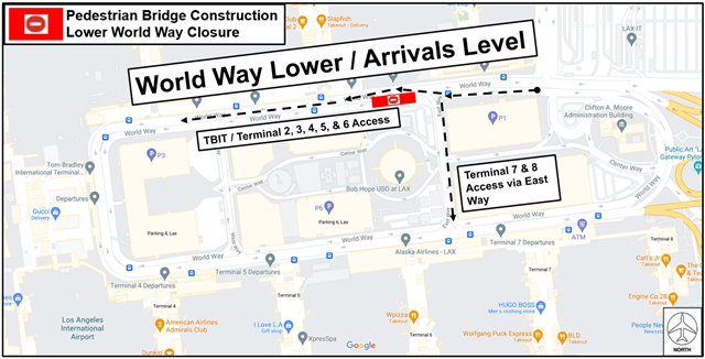 World Way South Closure