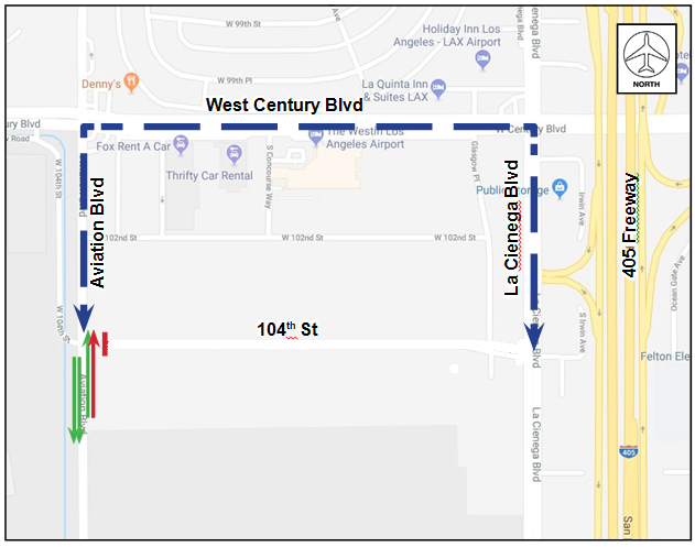 Map of available detours during construction.