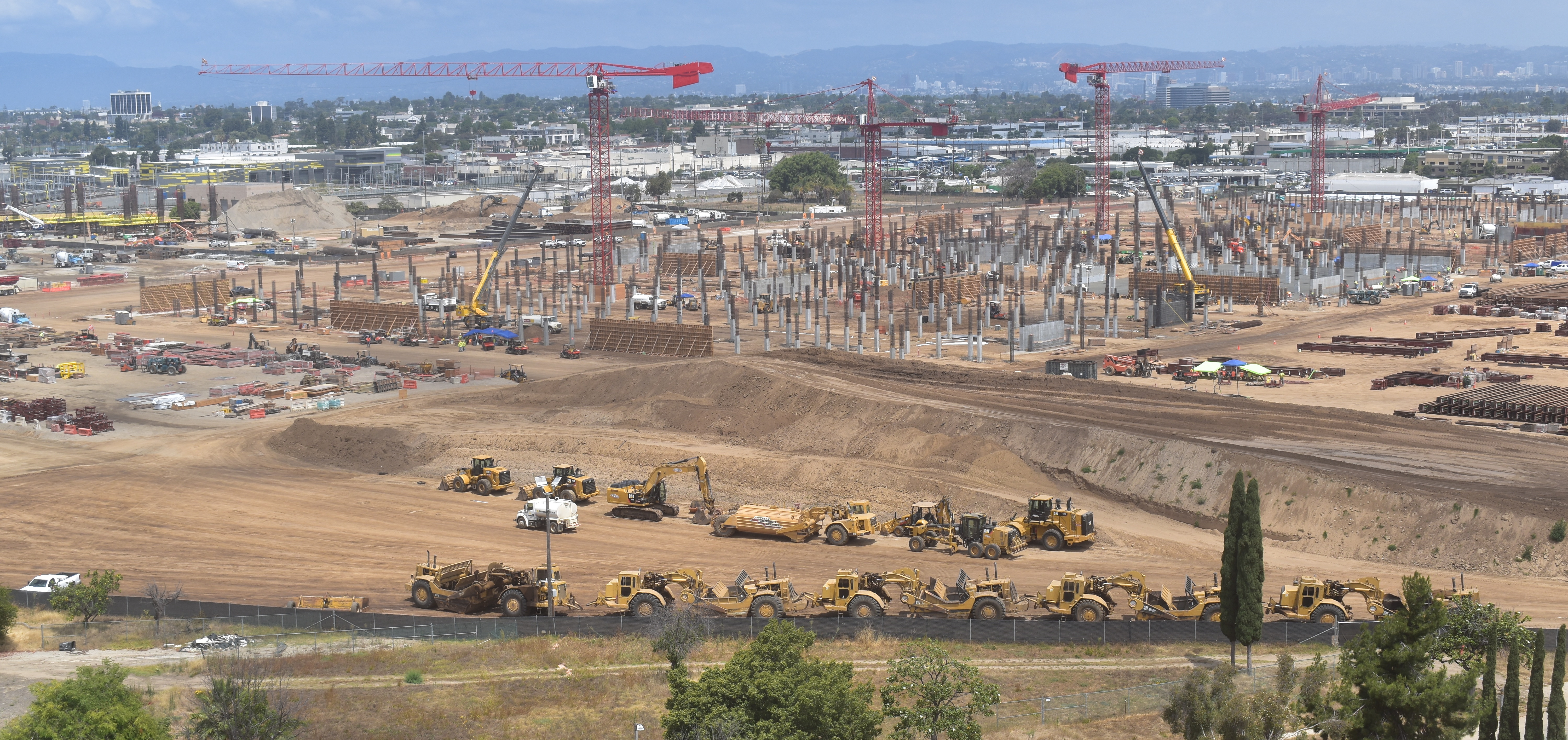 A view of the Consolidated Rent-A-Car facility site looking north